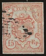 Schweiz   .   Yvert   . 23 (2 Scans)   . 1852  .    O  .     Gestempelt - 1843-1852 Federal & Cantonal Stamps