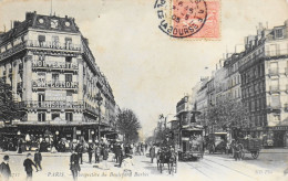 CPA - PARIS - N° 711 - PERSPECTIVE DU BOULEVARD BARBES - Belle Animation - (XVIIIe Arrt.) - 1905 - TBE - Paris (18)