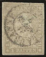 Schweiz   .   Yvert   . 25 (2 Scans) .  Dickes Papier  . '54-'62  .    O  .     Gestempelt - Used Stamps