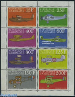 Gabon 1970 Claude Dornier 8v M/s, Mint NH, Transport - Aircraft & Aviation - Neufs