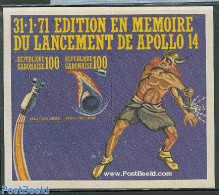 Gabon 1971 Apollo 14 S/s, Mint NH, Transport - Space Exploration - Neufs