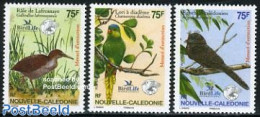 New Caledonia 2006 Endangered Birds 3v, Mint NH, Nature - Birds - Parrots - Unused Stamps