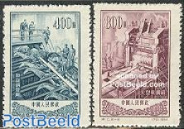 China People’s Republic 1954 Industry 2v, Mint NH, Various - Industry - Neufs