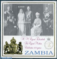 Zambia 1999 Queen Mother S/s, Mint NH, History - Kings & Queens (Royalty) - Case Reali