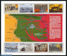 Uganda 1995 Fall Of Berlin 1945 8v M/s, Mint NH, History - Transport - World War II - Aircraft & Aviation - Seconda Guerra Mondiale