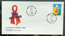 Envelope FDC 695 1997 Campaign Against AIDS Saúde CBC DF 2 - FDC