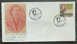 Envelope FDC 691 1997 Castro Alves Literature CBC BA 1 - FDC