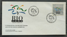 Envelope FDC 689 1997 Candidacy Rio De Janeiro Olympic Games CBC RJ 3 Olympics - FDC