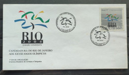 Envelope FDC 689 1997 Candidacy Rio De Janeiro Olympic Games CBC RJ 2 Olympics - FDC