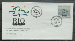 Envelope FDC 689 1997 Candidacy Rio De Janeiro Olympic Games CBC RJ 1 Olympics - FDC