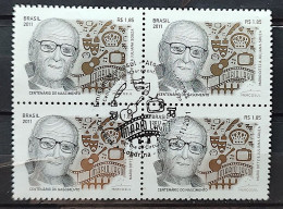 C 3157 Brazil Stamp Mercosul National Actors 100 Years Mario Lago 2011 Block Of 4 CBC PR - Neufs