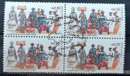 C 3151 Brazil Stamp Diplomatic Relations Belgium Acaraje Arts 2011 Block Of 4 CBC RJ - Neufs