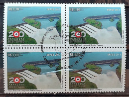 C 3088 Brazil Stamp Diplomatic Relations Brazil Paraguay Itaipu 2011 Block Of 4 CBC PR - Neufs