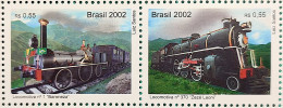 C 2489 Brazil Stamp Old Train Locomotive Baroneza Zeze Leoni 2002 Complete Series Sevenant - Nuovi