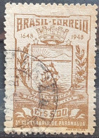 C 238 Brazil Stamp Centenary Paranagua Ship Coat Of Arms 1948 Circulated - Enteros Postales