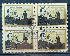 C 3080 Brazil Stamp Padre Landell De Moura Comunicação Science 2011 Block Of 4 CBC SP - Neufs