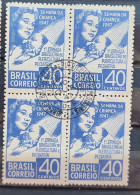 C 234 Brazil Stamp Children's Week Pediatrics Health 1947 Block Of 4 CPD RJ 2 - Nuovi