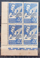 C 234 Brazil Stamp Children's Week Pediatrics Health 1947 Block Of 4 3 - Nuovi