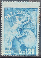 C 229 Brazil Stamp Inter-American Conference Map 1947 Variety Offset Print - Nuovi