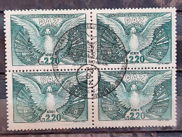 A 61 Brazil Stamp Flag Dove Inter-American Conference 1947 Block Of 4 CBC RJ 7 - Nuovi