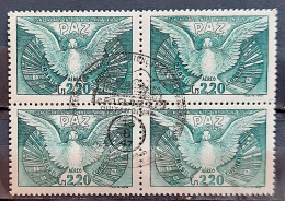 A 61 Brazil Stamp Flag Dove Inter-American Conference 1947 Block Of 4 CBC RJ 6 - Nuovi