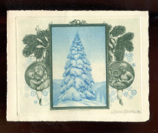 TANNENBAUM, MODONNA MIT KIND ... - 1930, Kunstdruck H.Bastanier Mit Originalunterschrift Des Zeichners, 18x14 Cm (L2402) - Dessins