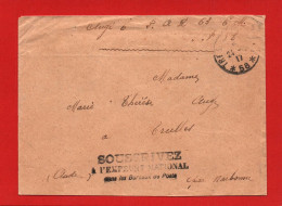 (RECTO / VERSO) ENVELOPPE AVEC CACHET TRESOR ET POSTES EN 1917 - SECTEUR POSTAL 58 - - Briefe U. Dokumente