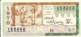 FRANCE 1970 ENTIER 37EME TRANCHE - Lottery Tickets