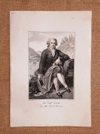Carlo Gastone Della Torre Di Rezzonico (1742 - 1796) Poeta Acquaforte Del 1815 - Antes 1900