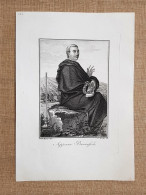 Appiano Buonafede (1716 – 1793) Religioso Acquaforte 1815 Batelli E Fanfani - Antes 1900