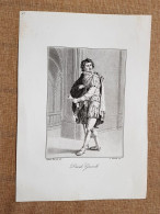 David Garrick (1717 – 1779) Attore Acquaforte Del 1815 Batelli E Fanfani - Antes 1900