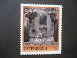 Österreich- PM 8126953 Stadl-Paura, 100. Todestag Franz Keim - Dramatiker Und Lyriker Ungebraucht - Persoonlijke Postzegels