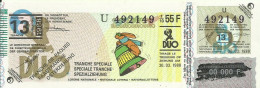 BELGIQUE 1988 13EME TRANCHE DUO - Lotterielose