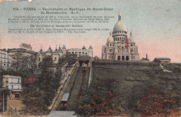 75-PARIS LE SACRE CŒUR ET LE FUNICULAIRE-N°T1209-E/0225 - Sacré Coeur