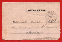 (RECTO / VERSO) CARTE LETTRE  AVEC CACHET TRESOR ET POSTES LE 23/01/1917 - SECTEUR POSTAL 56 - Lettres & Documents