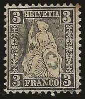 Schweiz   .   Yvert   . 34 ?  (2 Scans)      .  1862   .    O  .     Gestempelt - Used Stamps