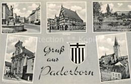 43495463 Paderborn Kamp Liboriusbrunnen Rathaus Paderanlagen Dom Franziskanerkir - Paderborn