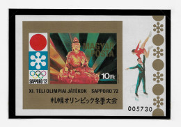 HUNGARY 1971 Winter Olympic Games - Sapporo, Japan - IMPERF. MINISHEET MNH - (NP#140-P41) - Nuovi