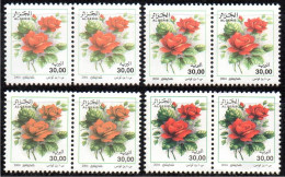 ALGERIE ALGERIA 2004 - 8v - MNH - Color Variety - Variété - Roses - Rosen - Flowers - Flora - Rosas Blumen Flores - Roses