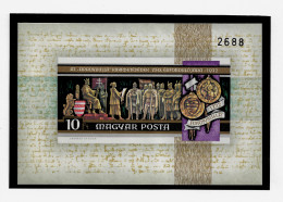 HUNGARY 1972 The 1000th Anniversary Of Szekesfehevar - IMPERF. MINISHEET MNH - (NP#140-P43) - Nuovi