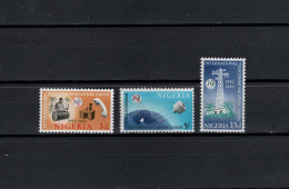 Nigeria 1965 Space, ITU Centenary Set Of 3 MNH - Afrika