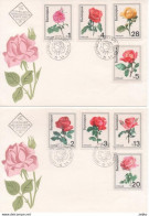 Bulgaria, Roses, FDC 1970, Michel 1999 - 2006 - Roses