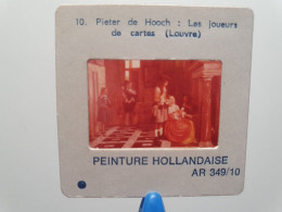 Photo Diapo Diapositive Slide Peinture HOLLAND Peintre Pieter De Hooch Les Joueurs De Cartes Musée Louvre VOIR ZOOM - Diapositive