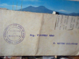 SEZIONE MANTOVA ASS. NAZ. ARMA GENIO - A.N.A.G. "La Santa Barbara" TIMBRO V1935 TAGLIO DEL BOLLO JW6817 - Mantova