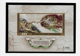 HUNGARY 1975 The 500th Anniversary Of The Birth Of Michelangelo - IMPERF. MINISHEET MNH - (NP#140-P52) - Nuovi