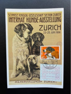 SWITZERLAND 1983 INT. DOG EXHIBITION ZURICH MAXIMUM CARD 22-08-1983 SUISSE SCHWEIZ FRAMA ATM DOGS ANIMALS - Cartes-Maximum (CM)