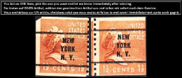 USA Precancels New York 1939 Sc840 1½c Martha Washington. Coil. NEW / YORK / N.Y. Perf On 1 Side - Prematasellado