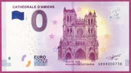 0-Euro UEHX 01 2018  CATHEDRALE D'AMIENS - Private Proofs / Unofficial