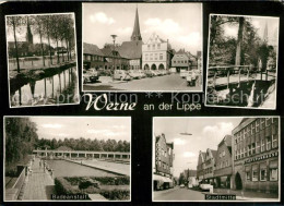 43496017 Werne Unna Teich Marktplatz Bruecke Badeanstalt Stadtmitte Werne Unna - Werne