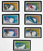 HUNGARY 1975 Winter Olympic Games - Innsbruck, Austria - IMPERF. SET MNH - (NP#140-P55) - Nuevos